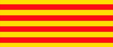 La bandera de Catalunya.
